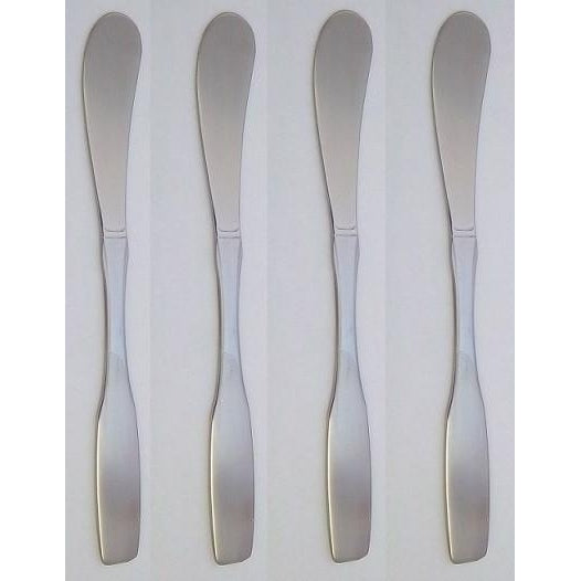 Oneida Paul Revere Set of 4 Flat Handle Butter Spreaders | Extra 30% Off Code FF30 | Finest Flatware